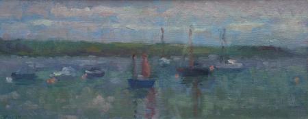 Sultry Evening with Small Boats, July 