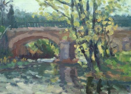 The River at Gabian, Late Afternoon in Spring