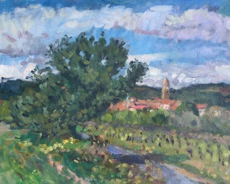 Big Olive on the Road to Pouzolles, April