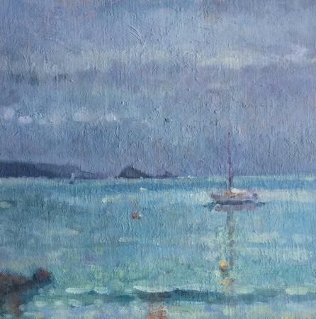 Spring Morning with Mauve Sky