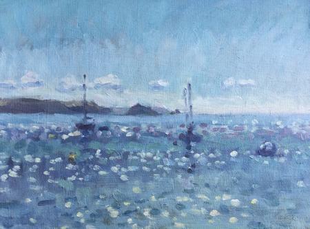 Midsummer Morning with Boats, Kingsand