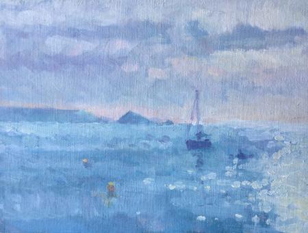 Sunday Morning in Autumn with Rower