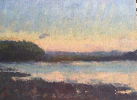 Mt Edgcumbe with Lone Cloud, Spring Morning 