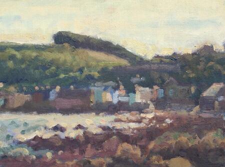 Village and the Rocks - Early Evening in July 