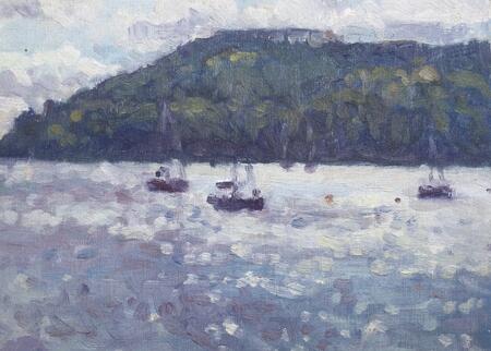 Early Autumn Morning with Boats and Penlee