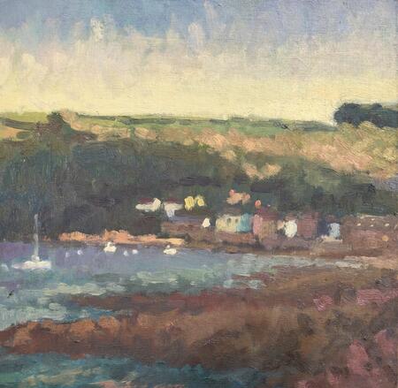 Summer Evening, Village from Long Pool Pilchard Palace