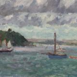 Morning with Boats in the Bay