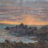 Winter Sunrise, Rocks at Penlee