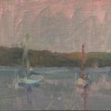 Evening Sound with Moored Boats
