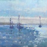 Autumn Morning with Three Boats