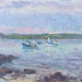 Morning at Cawsand with Fishing Boats