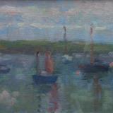Sultry Evening with Small Boats, July 