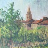 Old Village from the North, Spring Morning 