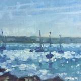 Summer Morning with Boats and Norr Rock