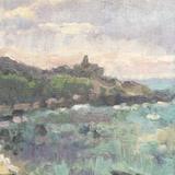 Winter Evening with Man's Head