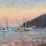 Late Summer Evening with Orange Boat