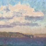 Summer Evening Cloud and Breakwater Lighthouse 