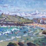 On Porthmeor Beach in August 