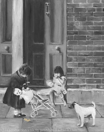 Girls and their dolls