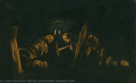 two miners at the coalface