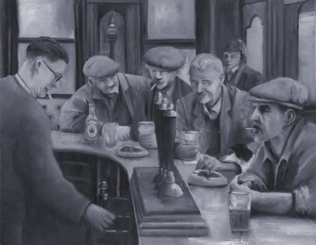 Four Blokes at the bar