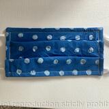 Pale blue dots on blue 