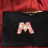 Lined bag with zip And motif 