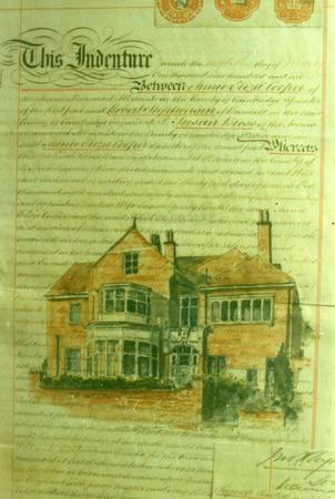 House Portrait on Old Deeds