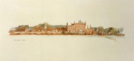 Henlow Grange, a long view