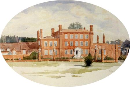 Henlow Grange, an oval view