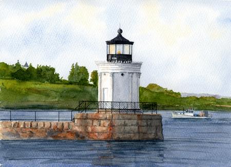 Portland Breakwater Lighthouse, Maine 