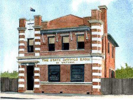 Nathalia, Victoria, Australia Watercolour