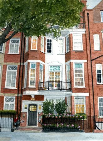 Cameron House School, Chelsea Watercolour