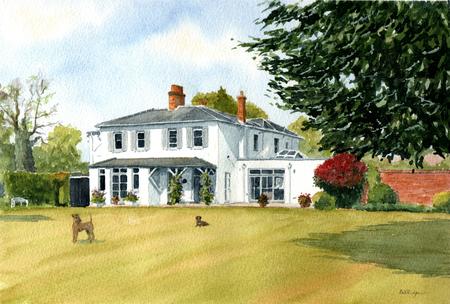 Berkshire House in Watercolour