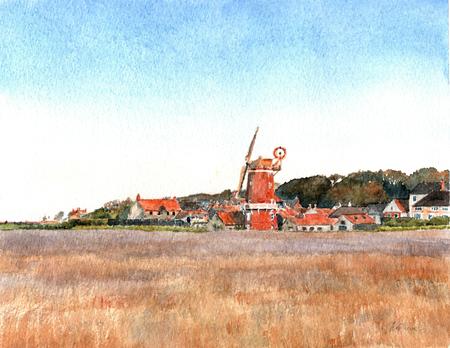 Cley next the Sea watercolour