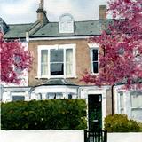 Finsbury Park House, London Watercolour
