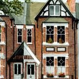 Teddington House watercolour