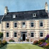 A Jersey farmhouse in watercolour