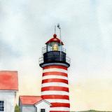 West Quoddy Head, Maine watercolor