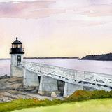 Marshall Point Lighthouse Watercolor