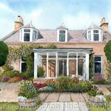 Forres Moray Scotland House Portrait in Watercolour Commission