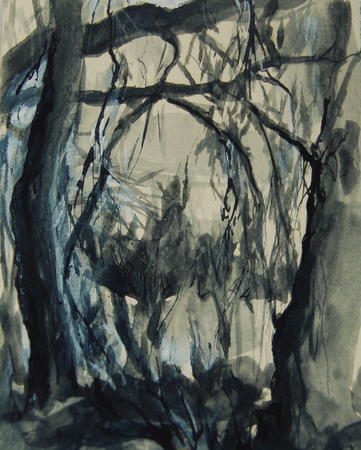 Cathedral in pastel bleu