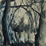 Cathedral in pastel bleu