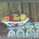 Apples on grandmothers crochet cloth