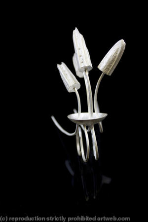 white double pin ring I