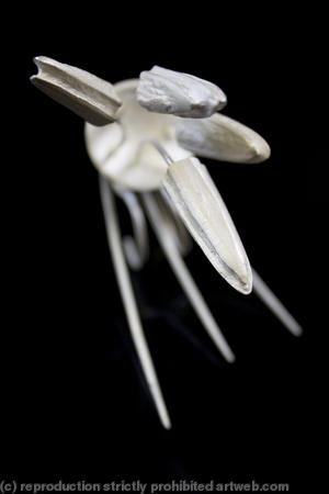 white double pin ring I