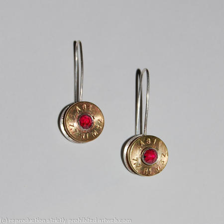 jewel ammunition earrings