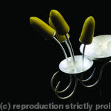 yellow double pin ring