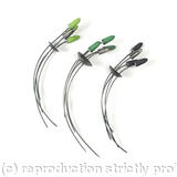 lime, green and deep purple oxidised silver pins