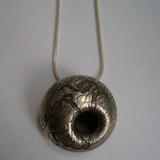 oxidised silver pendant